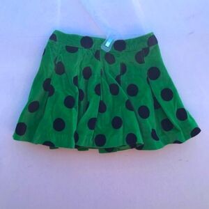 BEBY GAP girls' green skirt with black dots size 3 years toddler
